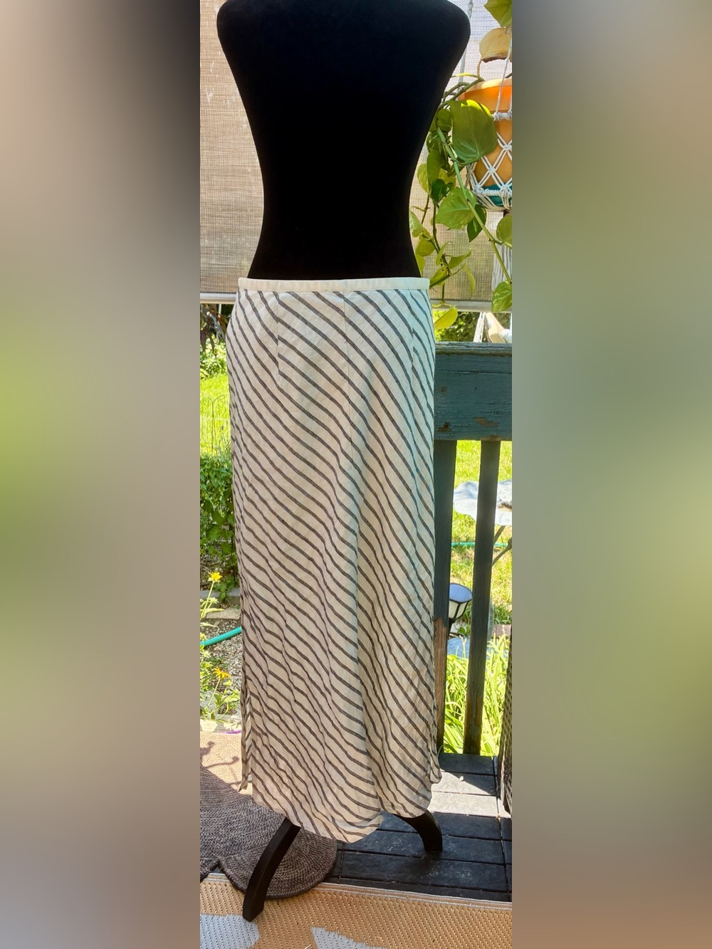 J Crew New Gwyneth Slip Skirt in Linen Size Medium - Picture 6 of 8